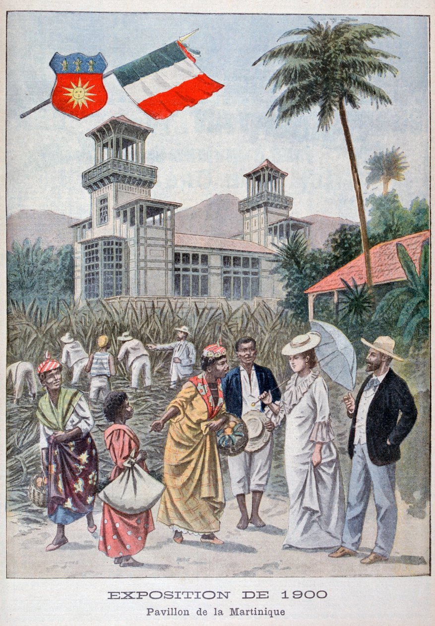 Het Martinique paviljoen op de Wereldtentoonstelling van 1900, Parijs, 1900 door Unbekannt