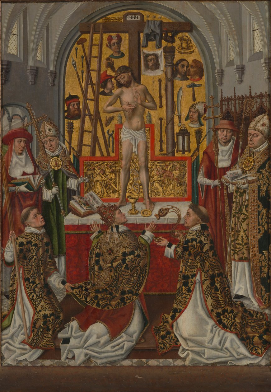 De mis van Sint Gregorius de Grote, ca. 1500 door Unbekannt