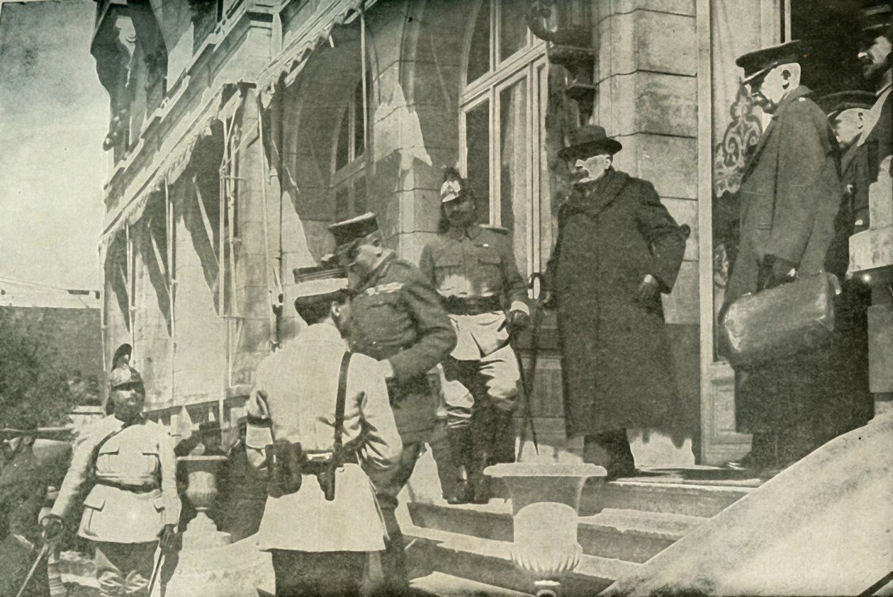 De ontmoeting van de Britse en Franse ministers van Oorlog, 1915, 1919 door Unbekannt