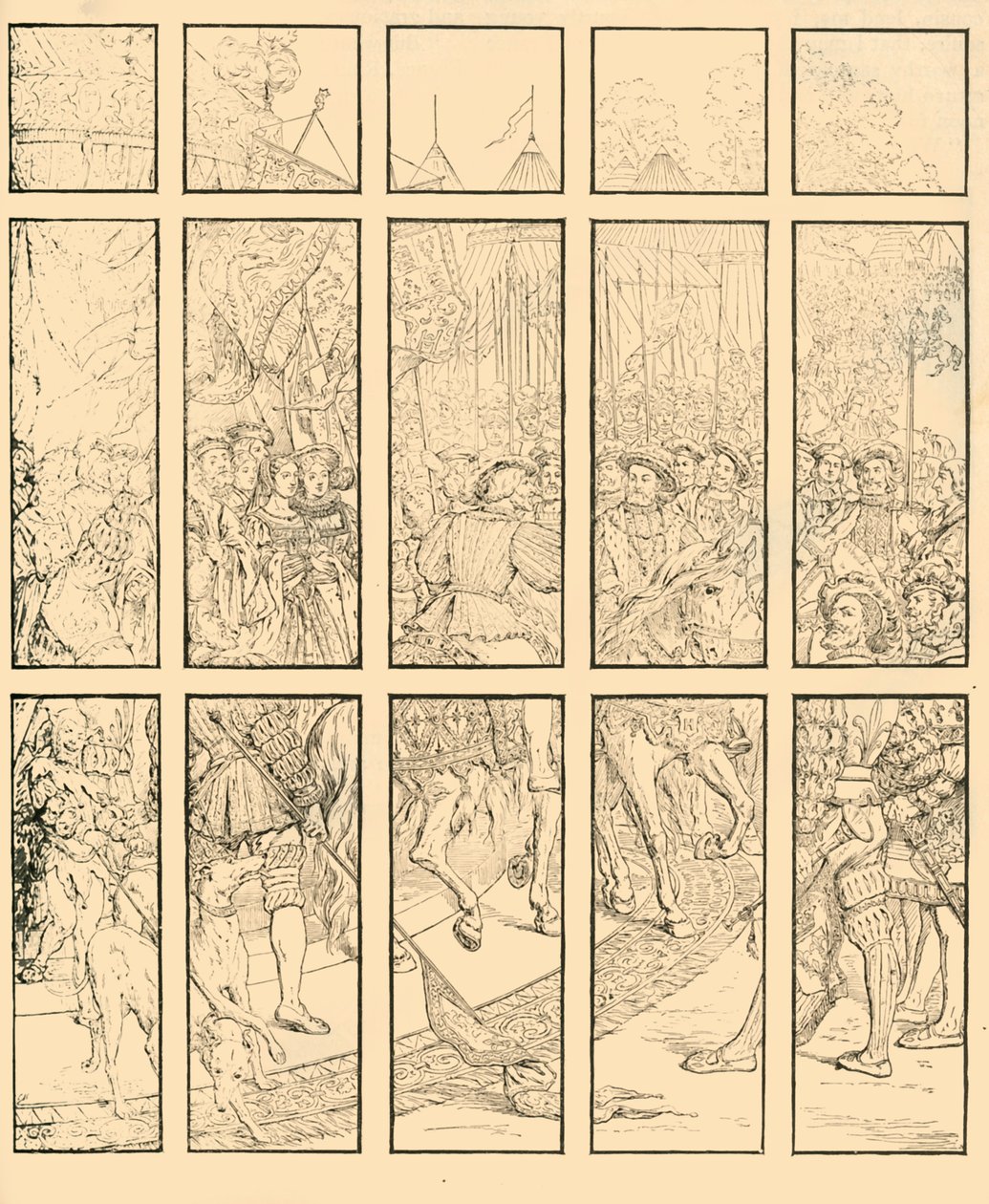 De ontmoeting van de koningen in de Gouden Vallei, 1883 door Unbekannt