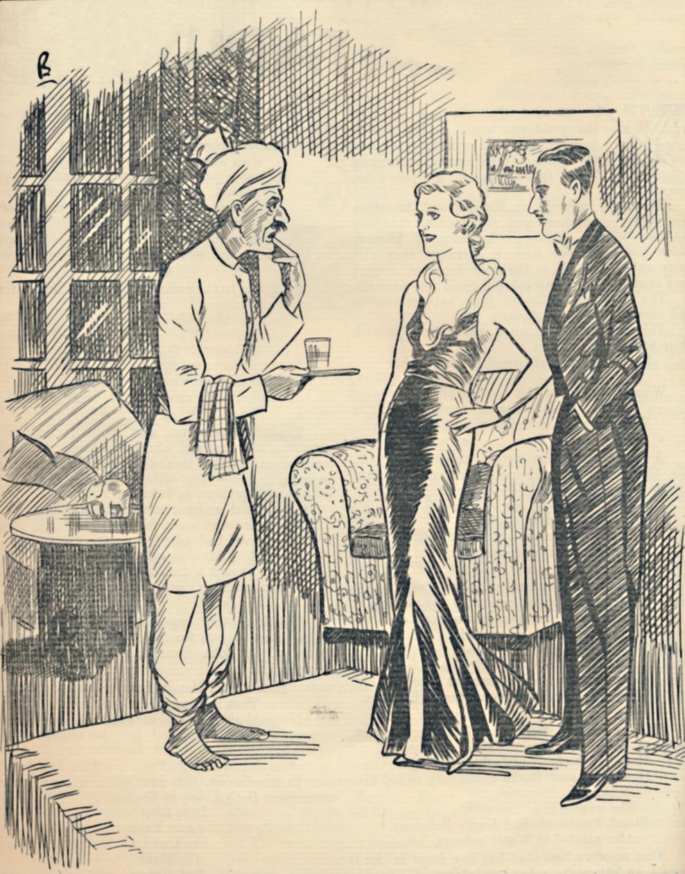 De Memsahib lucht haar nieuw verworven Hindustani..., 1936 door Unbekannt
