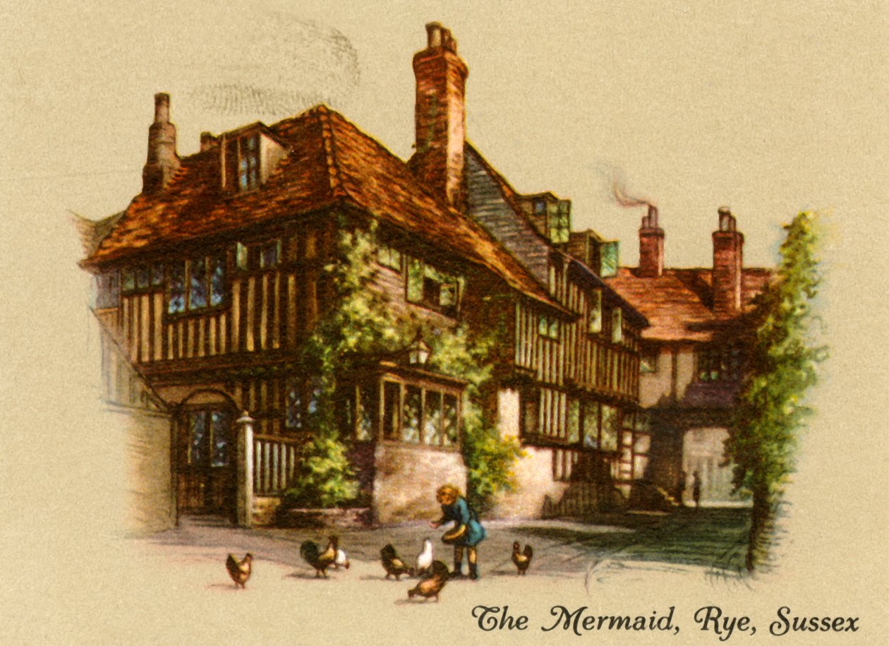 De zeemeermin, Rye, Sussex, 1936 door Unbekannt