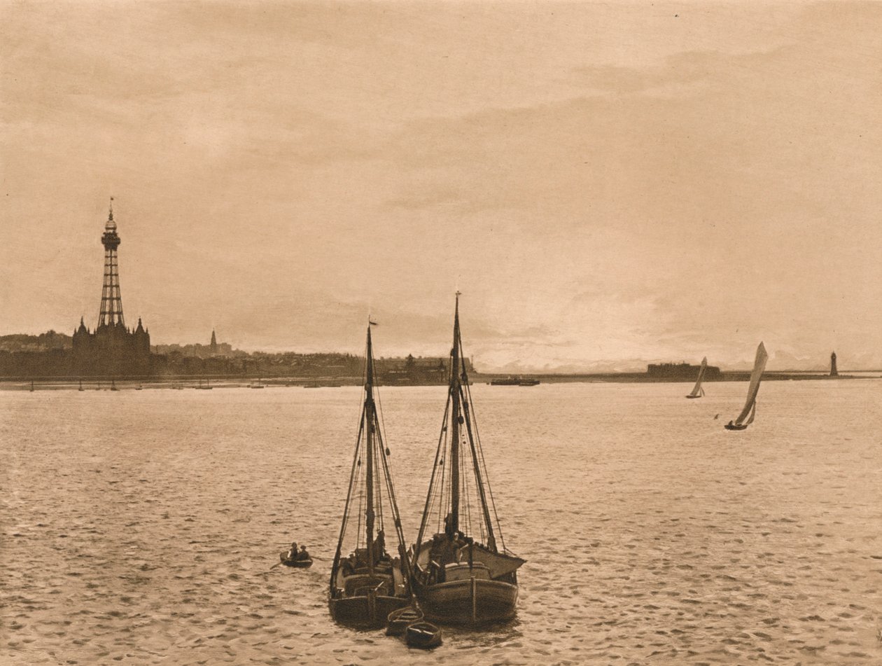 De Mersey bij New Brighton door Unbekannt