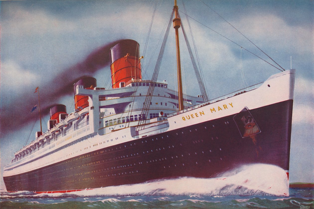 De Machtige Atlantische Recordbreker, de Queen Mary, 1937 door Unbekannt