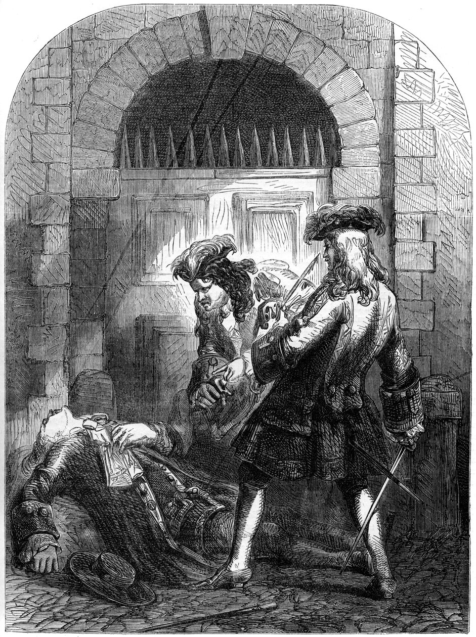 De Moord op de acteur William Mountford, 1692 door Unbekannt