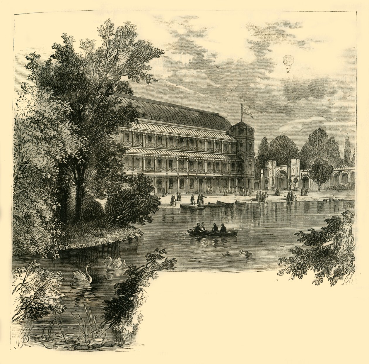 De muziekhal, Surrey Gardens, c1878 door Unbekannt