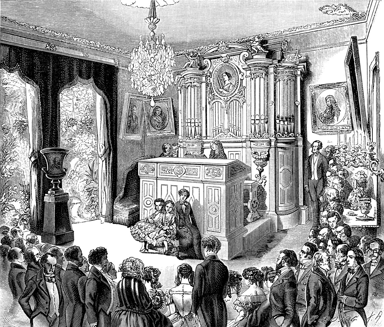 De muzikale soirée bij Pauline Viardot-Garcia door Unbekannt