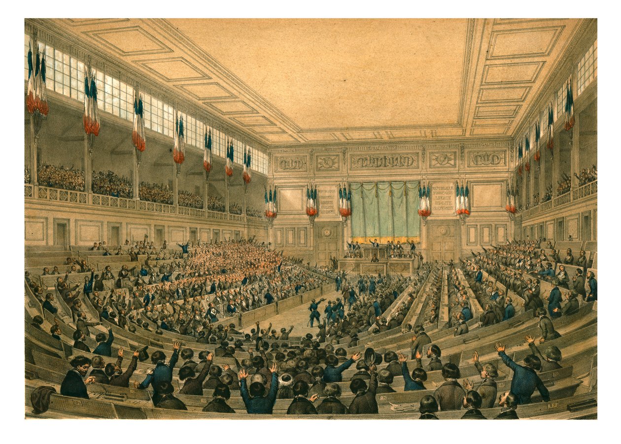 De Nationale Grondwetgevende Vergadering Franse Tweede Republiek, mei 1848 door Unbekannt