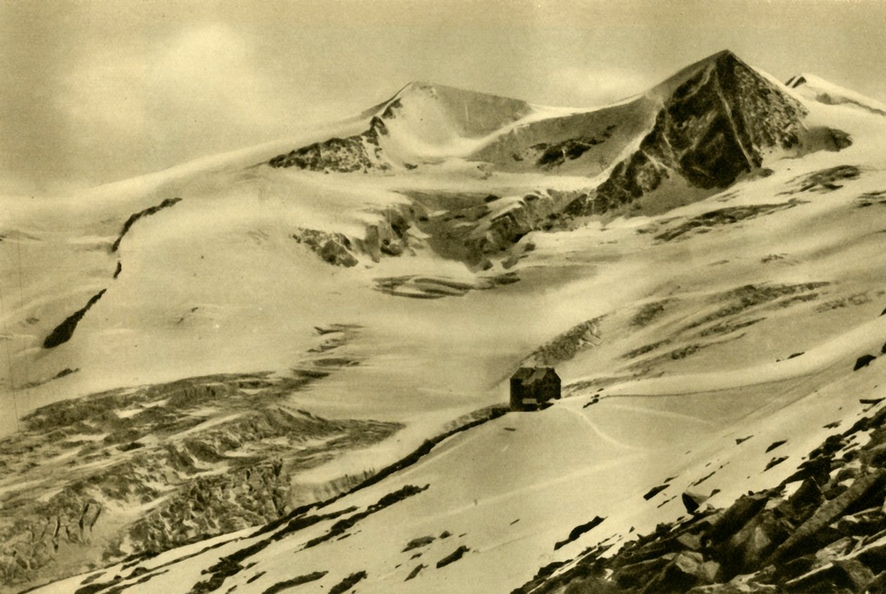 De Neue Prager Hütte, Großvenediger berg, Tirol, Oostenrijk, ca. 1935 door Unbekannt
