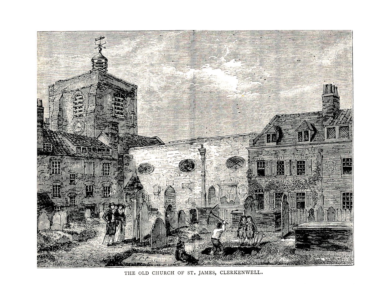 De Oude Kerk van St. James, 1878 door Unbekannt