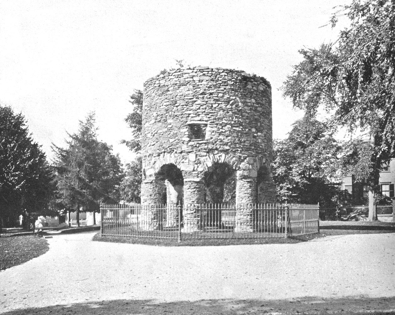 De oude Noorse toren, Newport, Rhode Island, VS, c1900 door Unbekannt