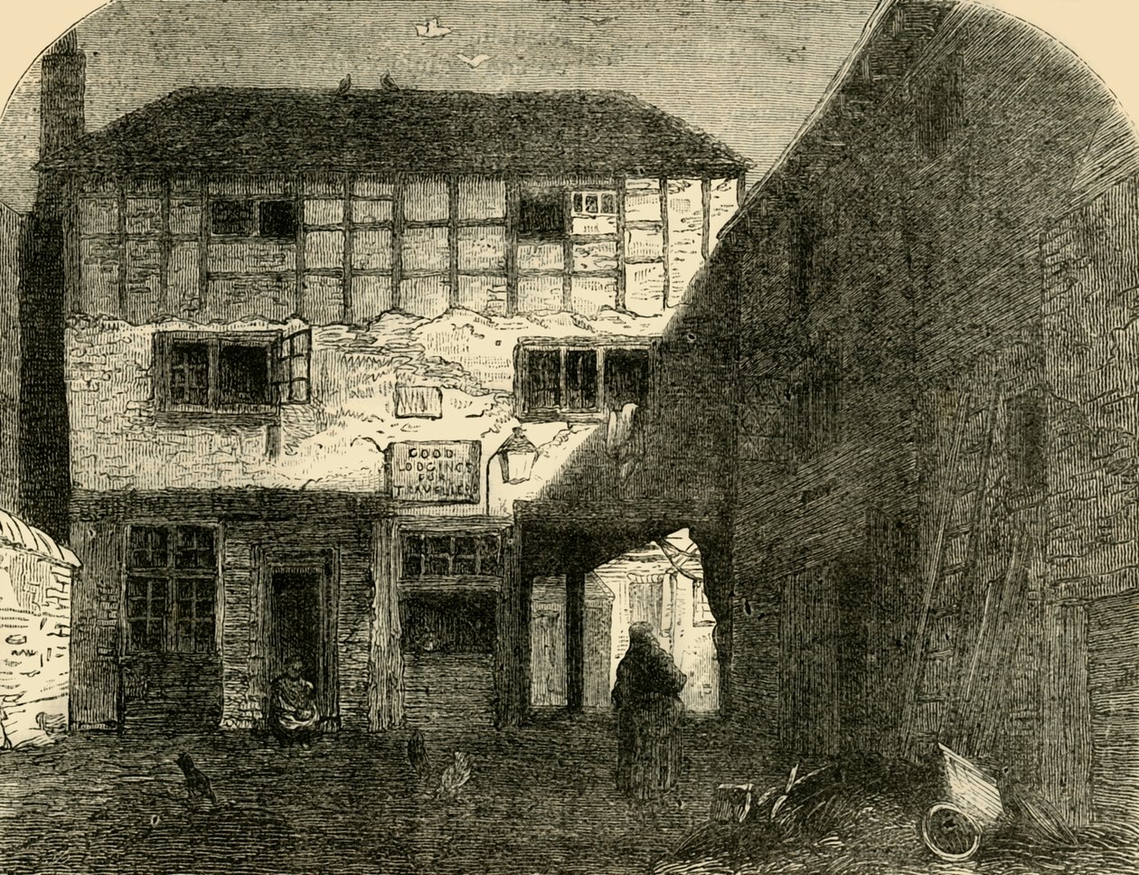 The Old Red Lion, vanaf de voorkant door Unbekannt