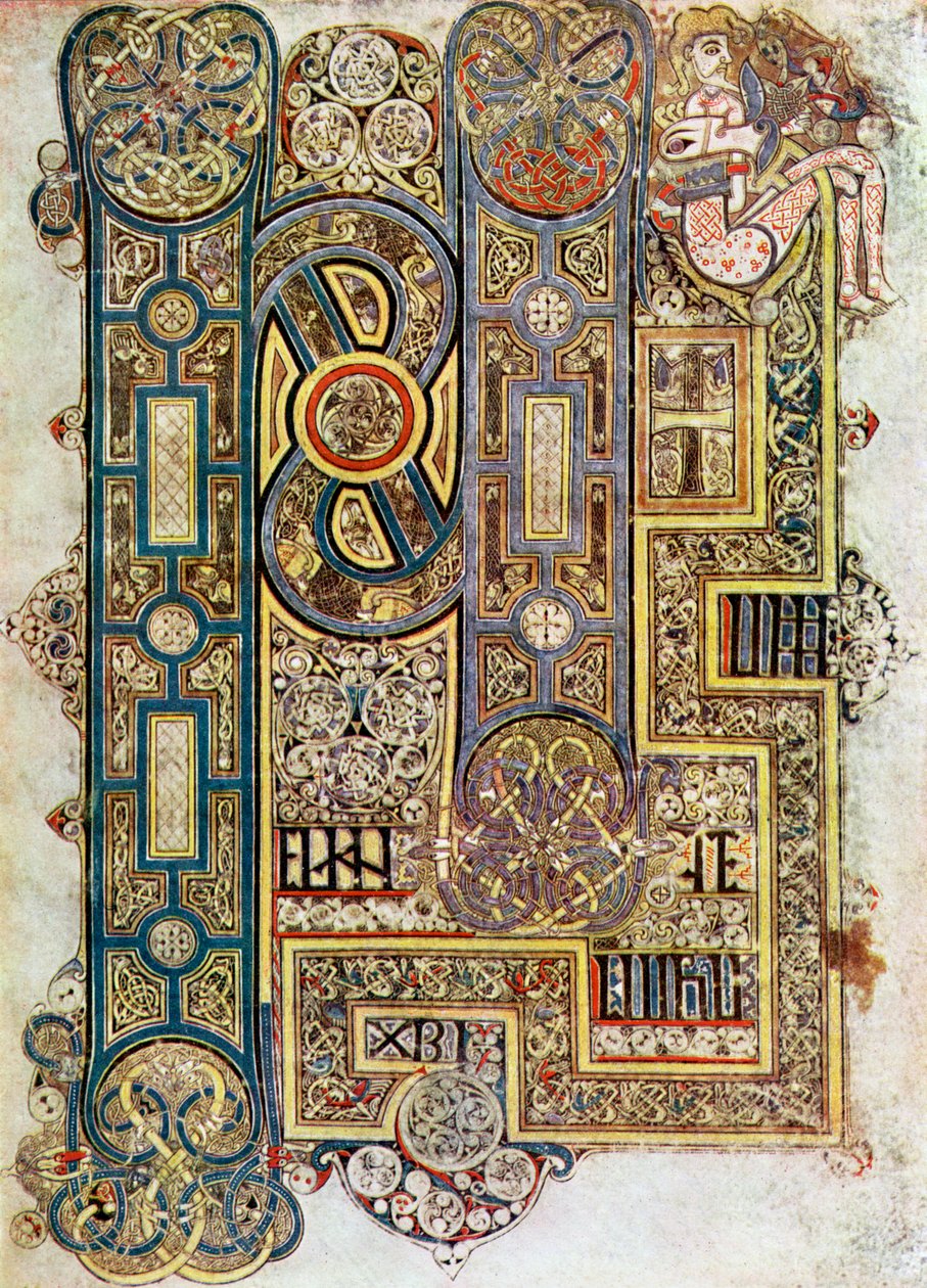 De openingswoorden van het evangelie van Marcus, 800 AD, 20e eeuw door Unbekannt