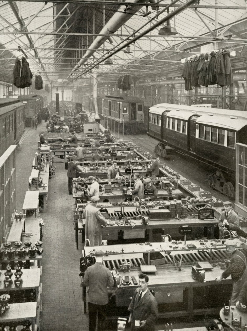 De Revisie van Ondergrondse Rollend Materieel eigendom van de London Passenger Transport, 1935-36 door Unbekannt