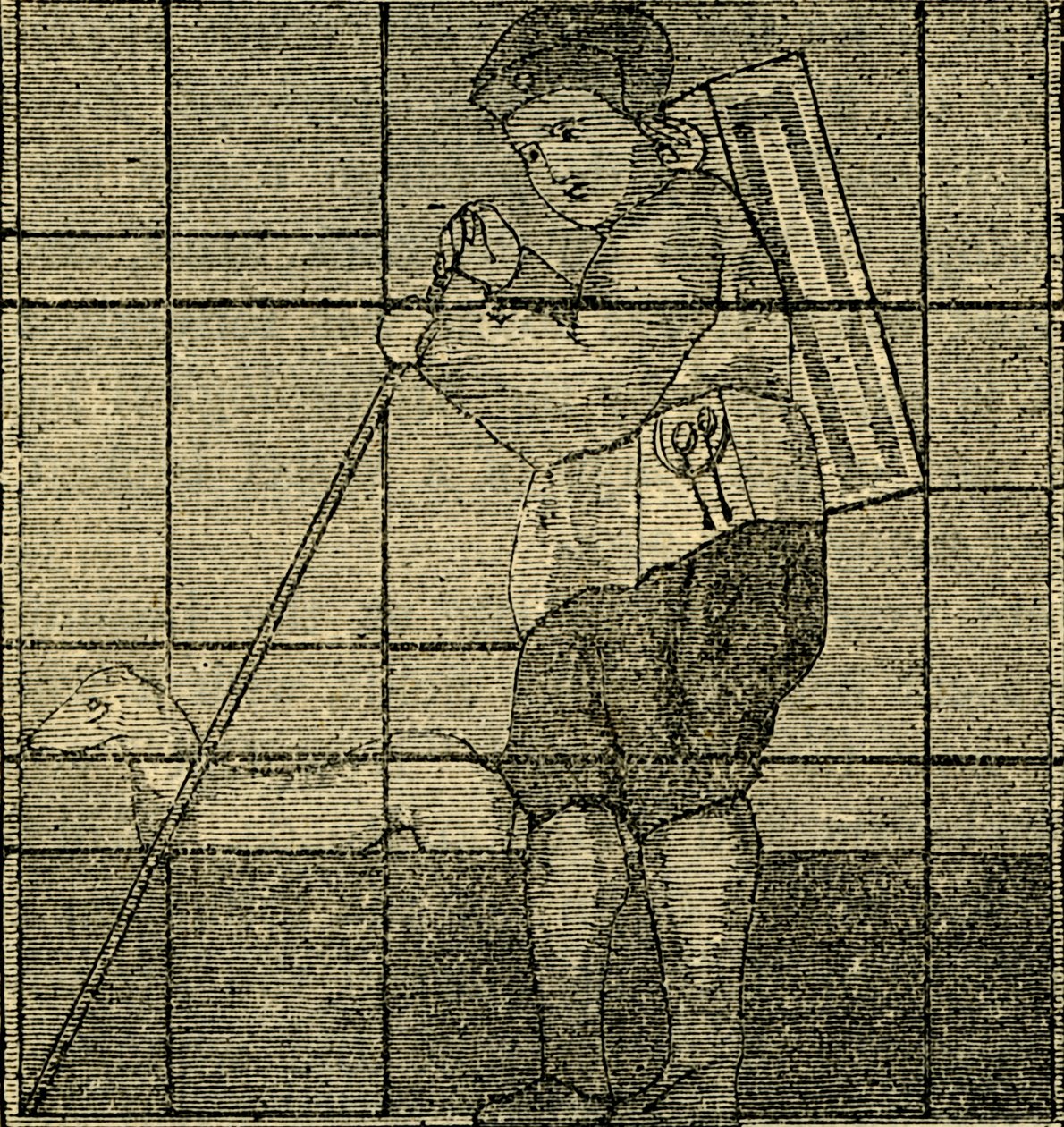 De Marskramer en zijn Hond, voorheen in de Lambeth Kerk, ca. 1878 door Unbekannt