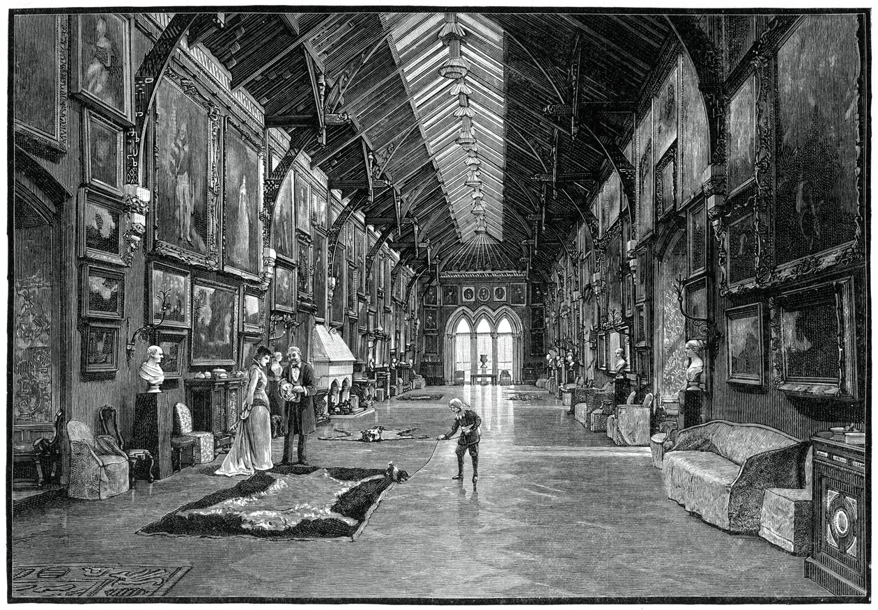 De schilderijengalerij, Kilkenny Castle, 19e eeuw door Unbekannt