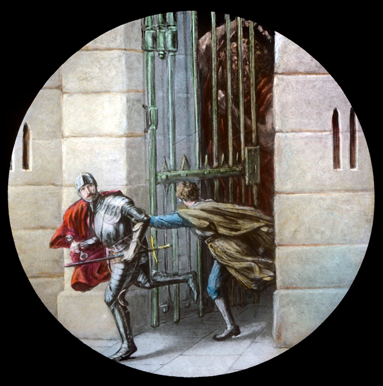De Pelgrims ontsnappen uit Kasteel Twijfel, c1910 door Unbekannt
