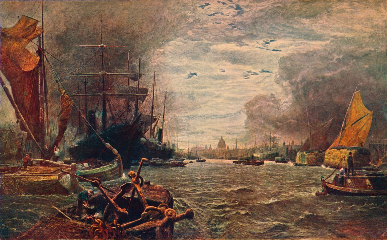 Het Dok van Londen, 1888-1906 door Unbekannt