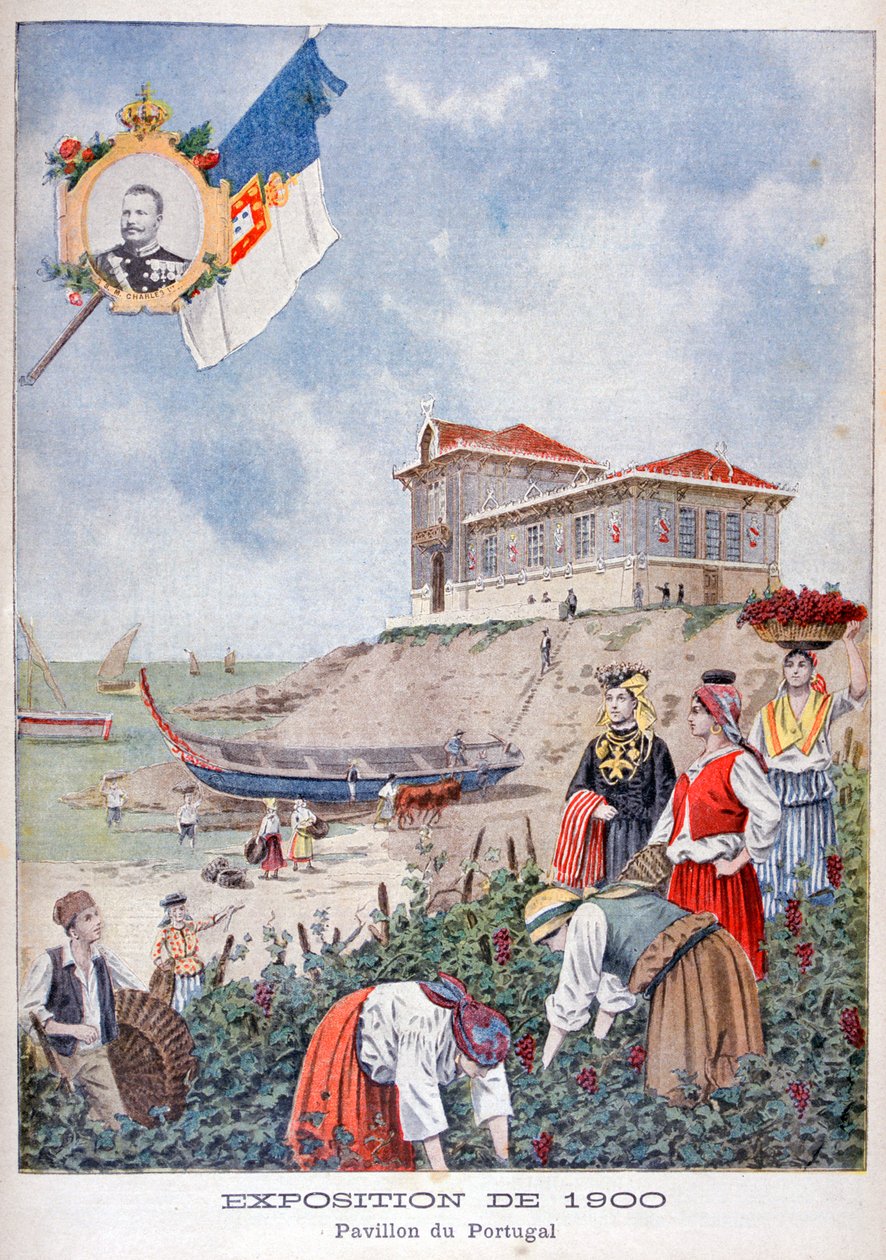 Het Portugese paviljoen op de Wereldtentoonstelling van 1900, Parijs door Unbekannt