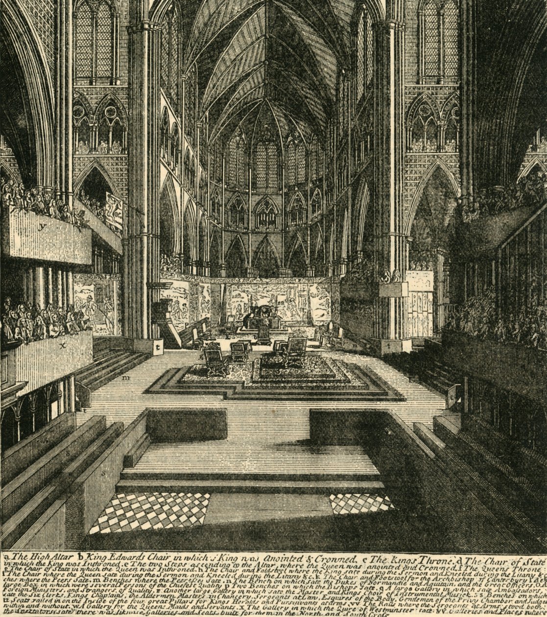 De Voorbereidingen voor de Kroning van James II en Zijn Koningin, in 1685, 1881 door Unbekannt