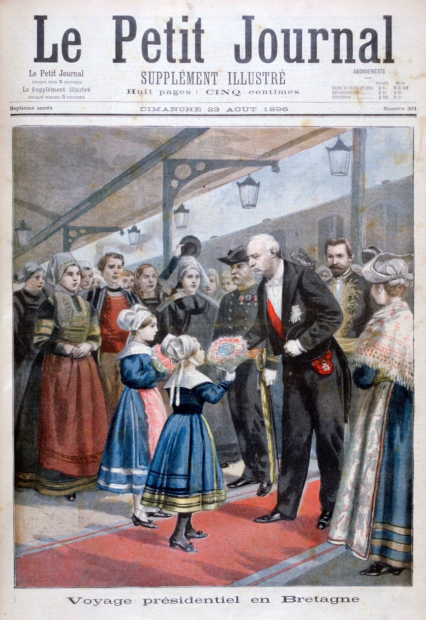 De President van de Franse Republiek bezoekt Bretagne, 1896 door Unbekannt