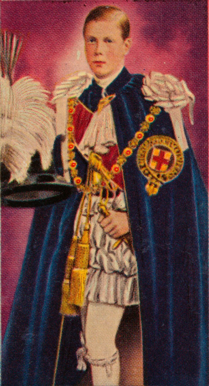 De Prins van Wales bij zijn investituur als Ridder in de Orde van de Kousenband, 1911 1935 door Unbekannt