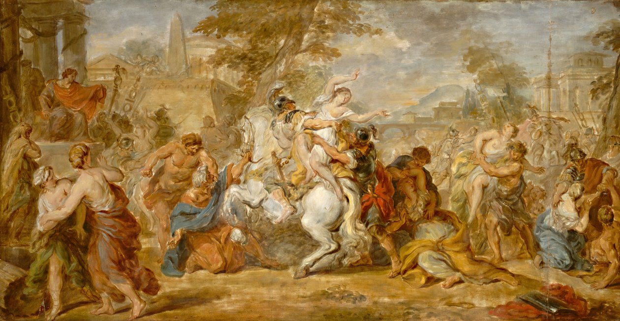 De Verkrachting van de Sabijnse Vrouwen, ca. 1770 door Unbekannt