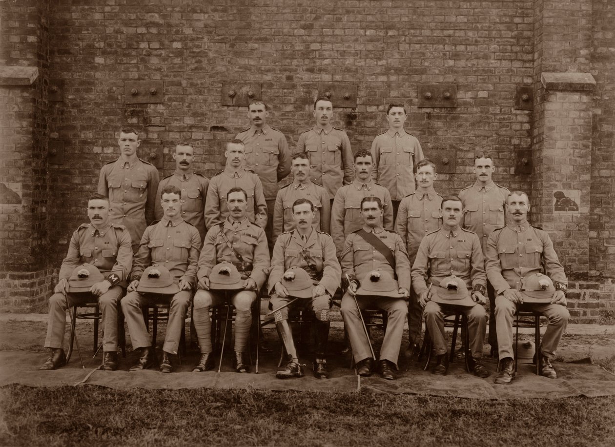 De Regimentspolitie van de 1e Royal Munster Fusiliers, Rangoon, Birma, 1913 door Unbekannt