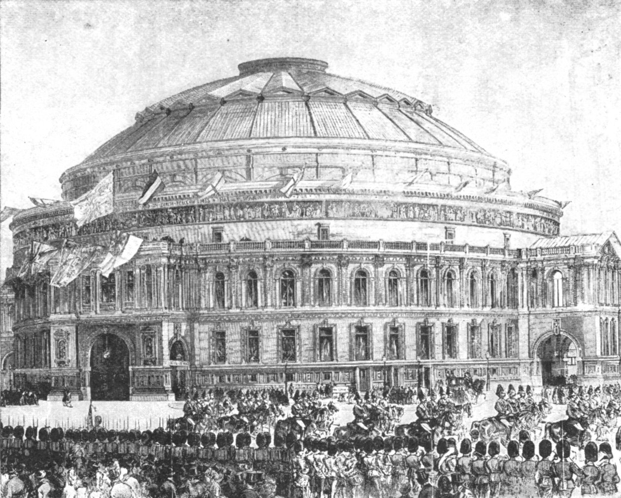 De Royal Albert Hall, 1871: Geopend door Koningin Victoria, 29 maart 1901 door Unbekannt