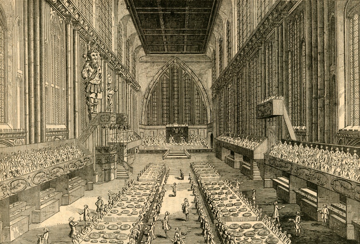 Het Koninklijk Banket in Guildhall, 1761, 1897 door Unbekannt