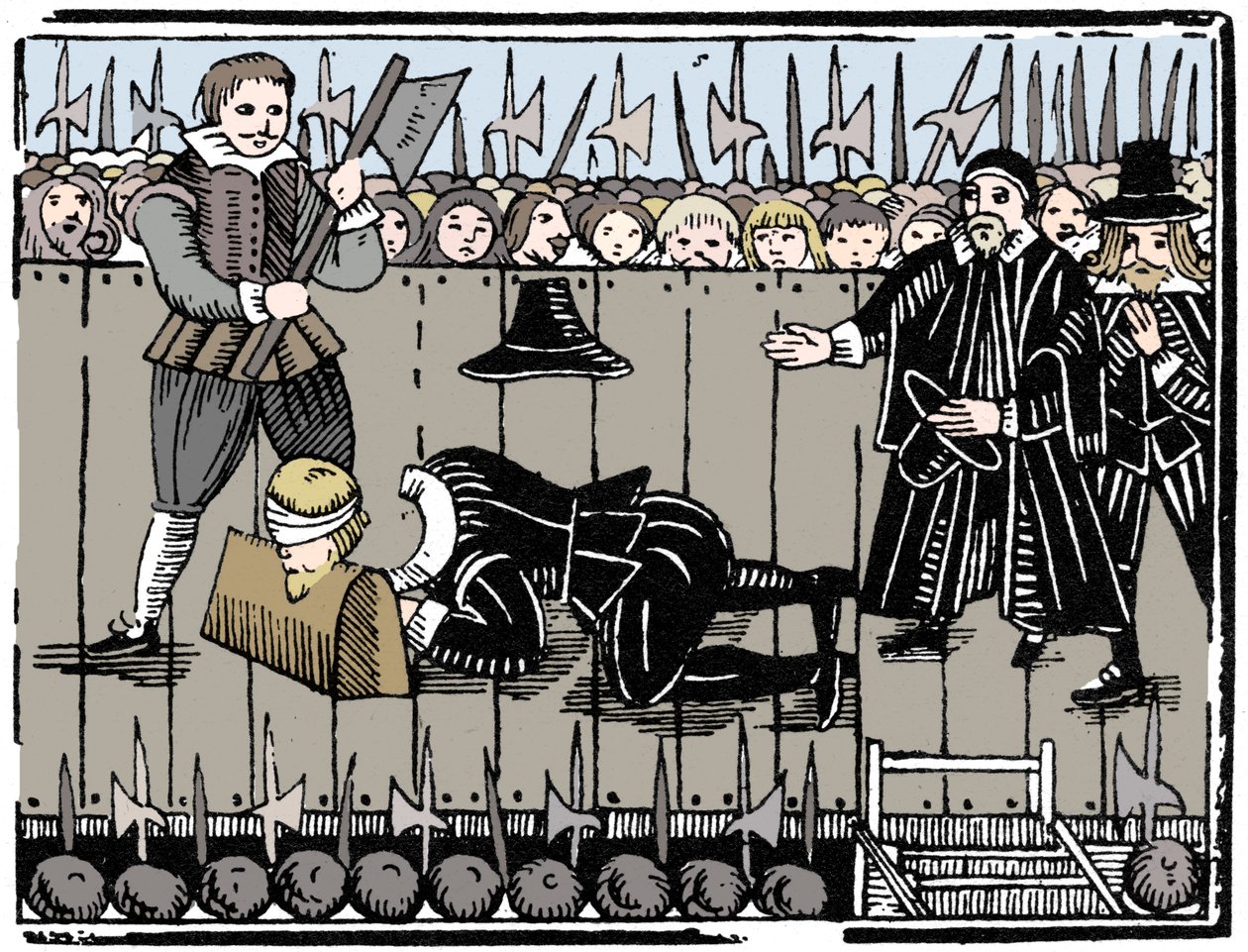 Het koninklijke martelaarschap, uit een ballade van 1648, 1964 door Unbekannt