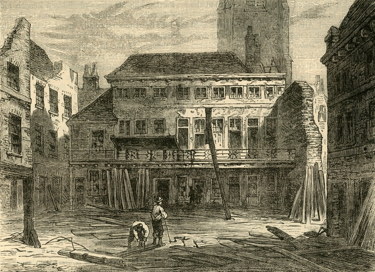 The Saracens Head, Snow Hill, ca. 1872 door Unbekannt