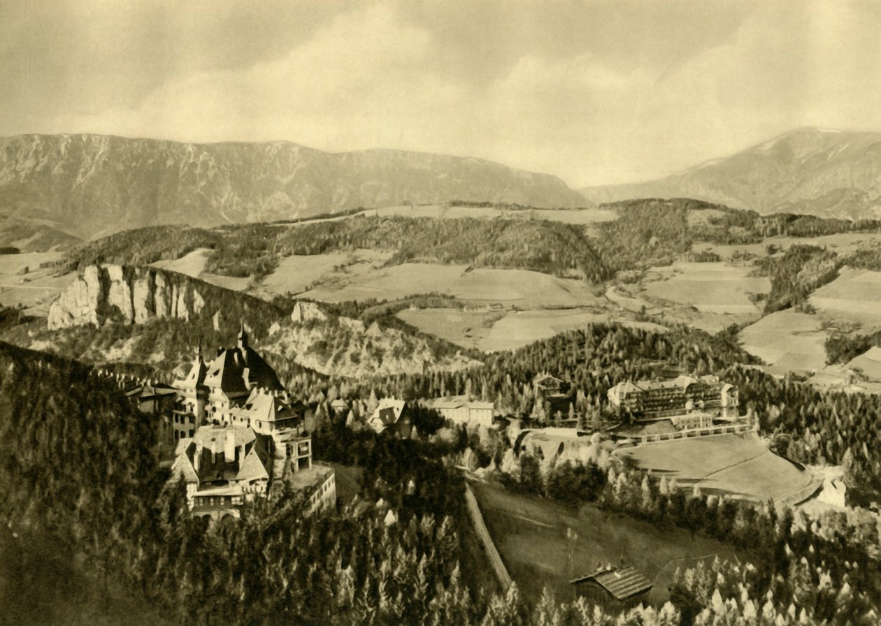 De Schneeberg en het Rax-gebergte, Semmering, Neder-Oostenrijk, ca. 1935 door Unbekannt