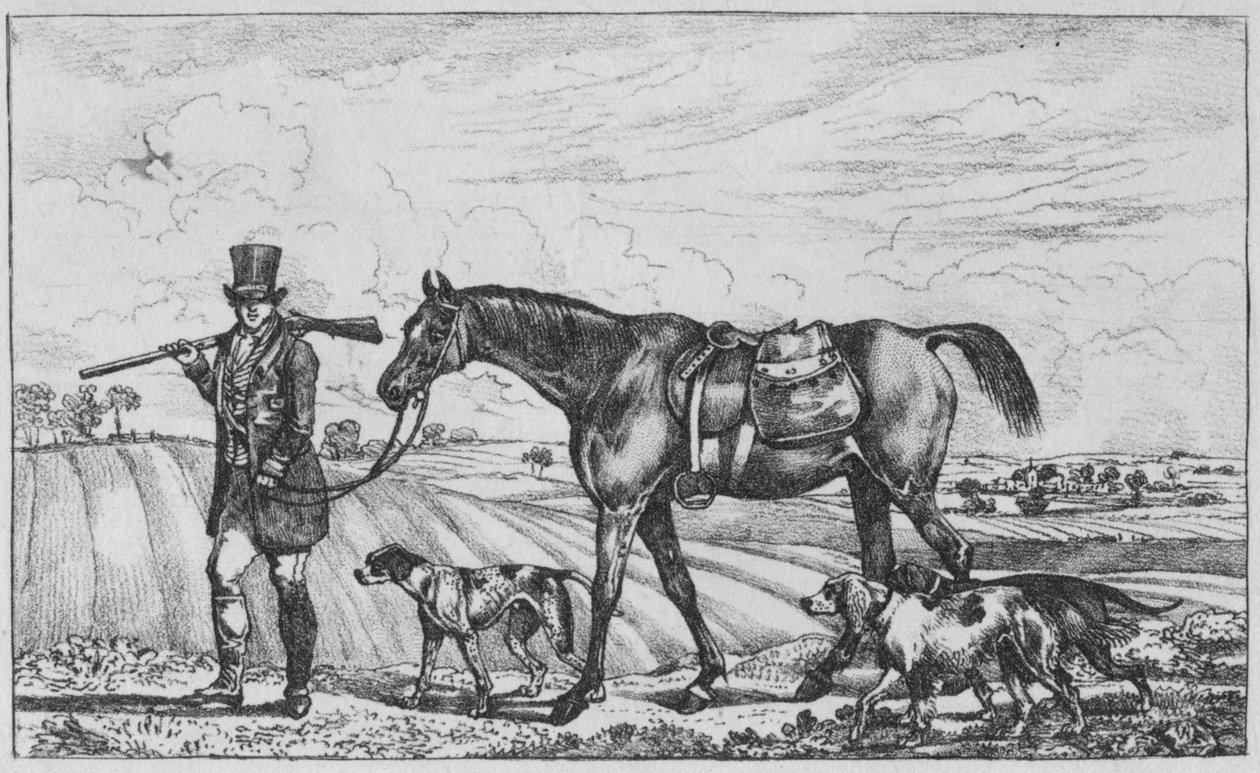 De sportman, 1827 door Unbekannt