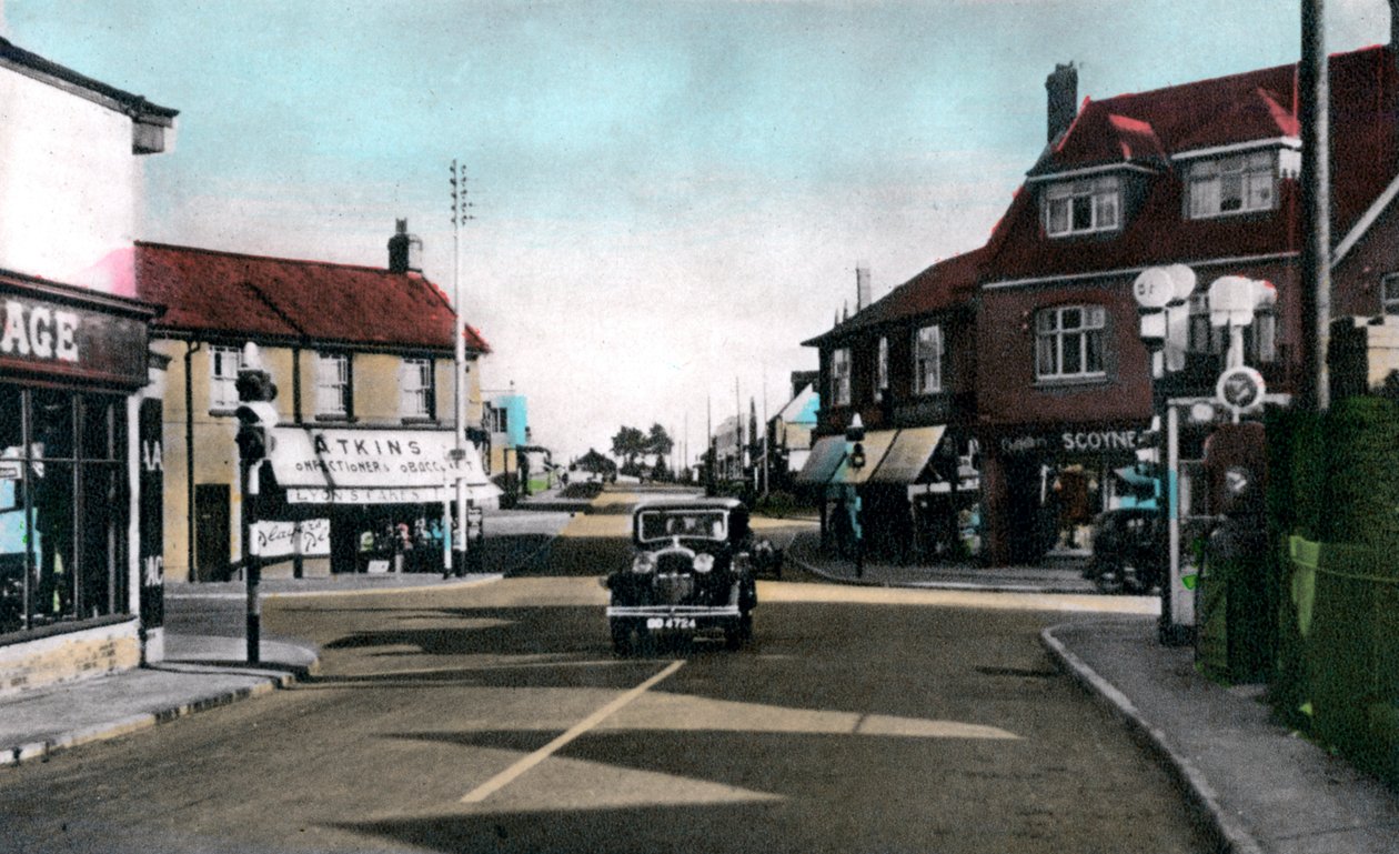 Het plein, Braunton, Devon, begin 20e eeuw door Unbekannt