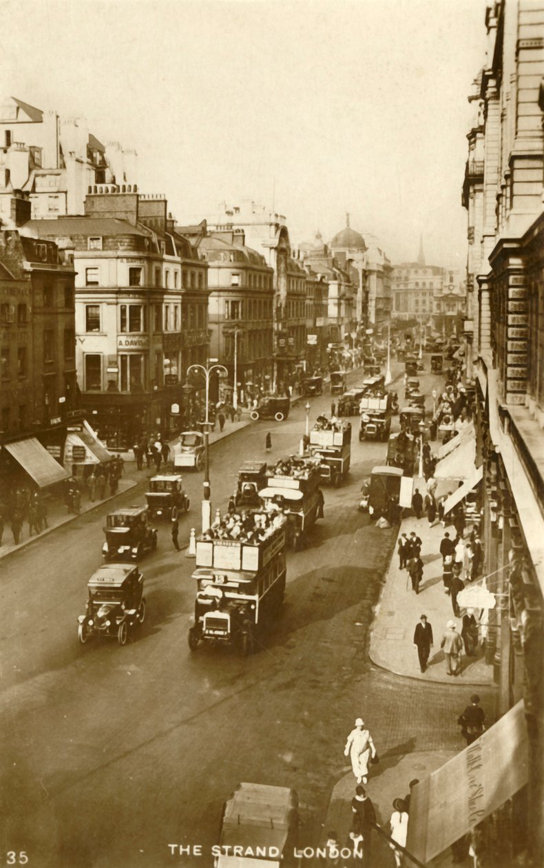 The Strand, Londen, 1929 door Unbekannt