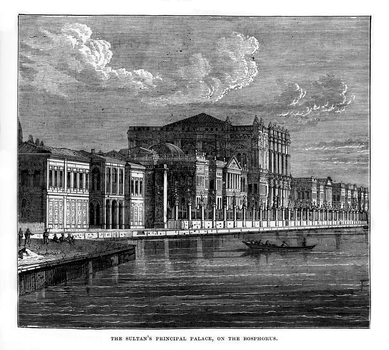 Het belangrijkste paleis van de sultan, aan de Bosporus, Turkije, 19e eeuw door Unbekannt