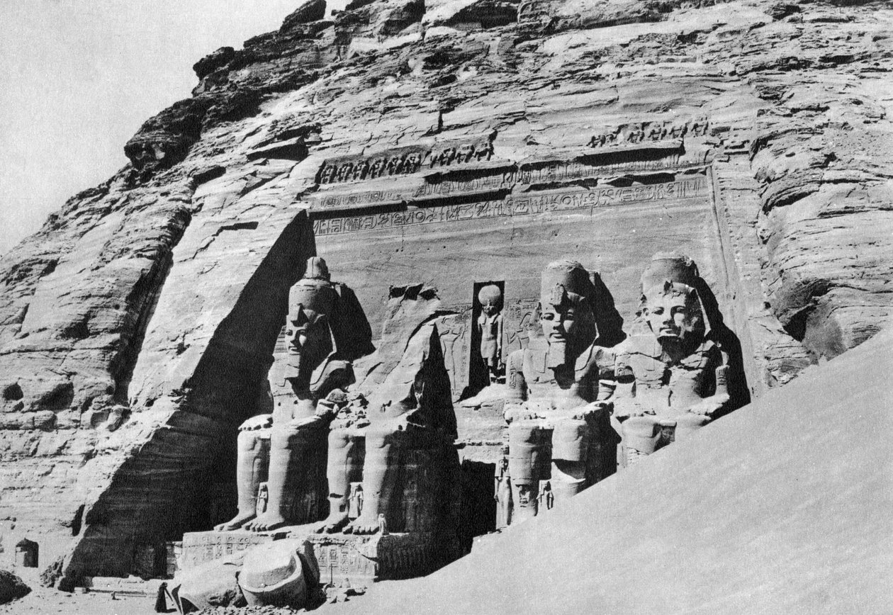 De tempel van Abu Simbel, Egypte, 1936 door Unbekannt