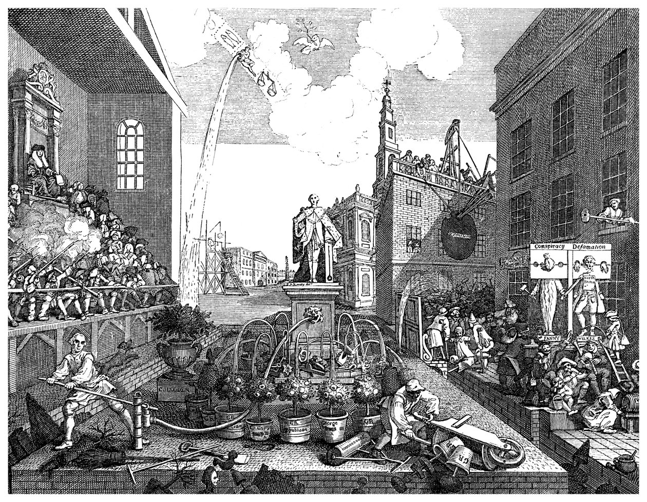 De Tijden, plaat II, c1762-1895 door Unbekannt