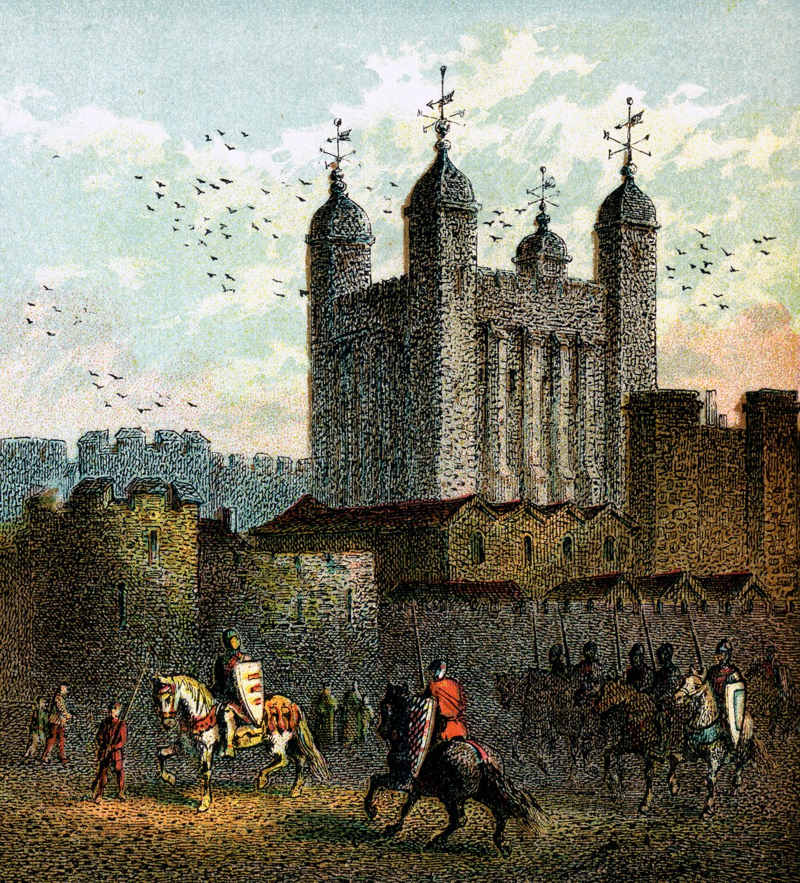 De Tower of London, ca. 1850 door Unbekannt