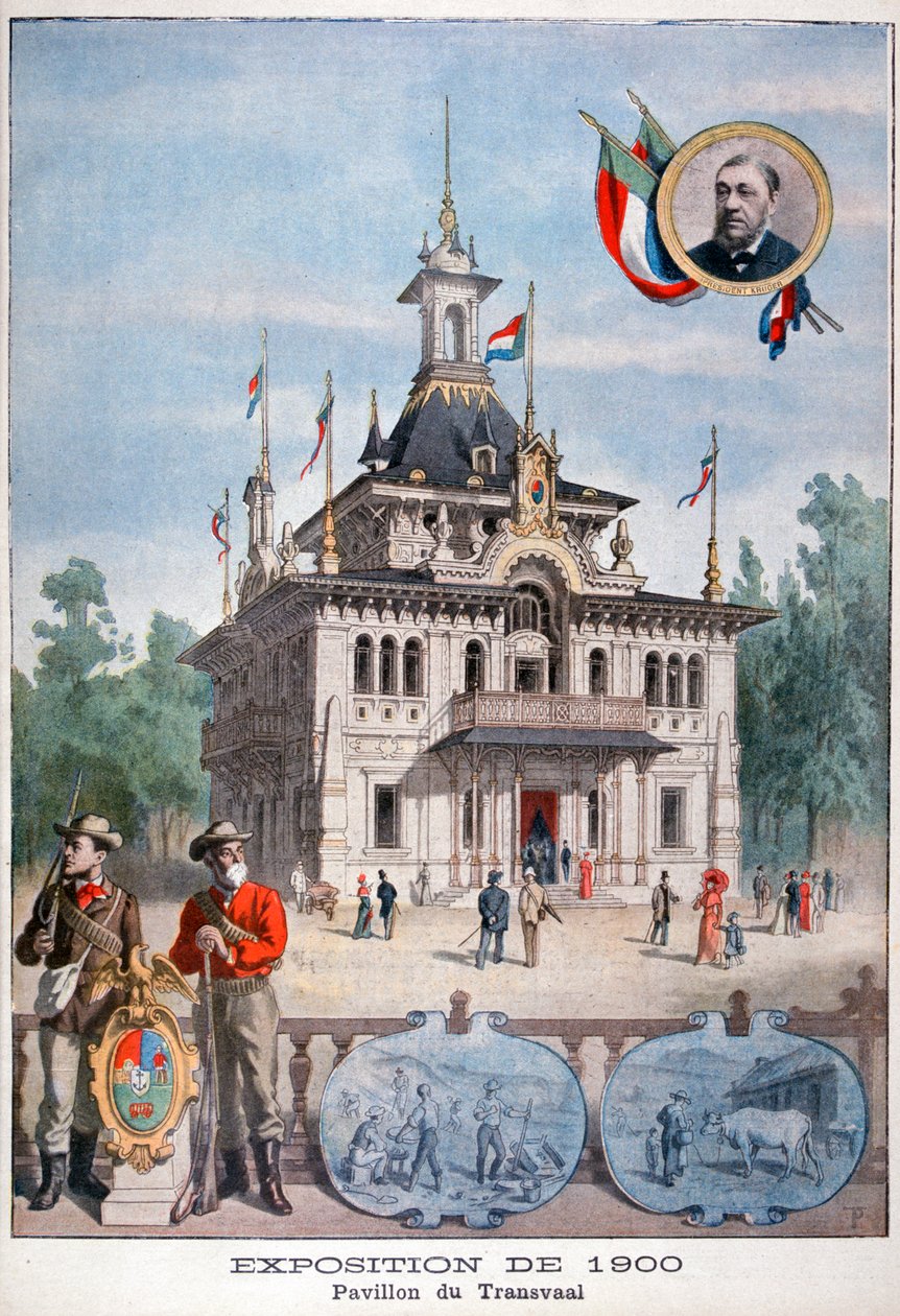 Het Transvaal-paviljoen op de Wereldtentoonstelling van 1900, Parijs door Unbekannt