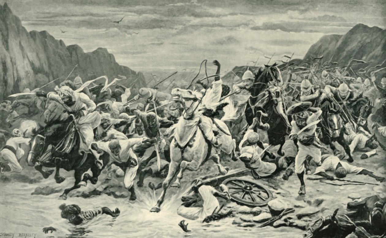 De Overwinning van Kandahar Cavalerie Achtervolging naar de Arghandab Rivier, 1901 door Unbekannt