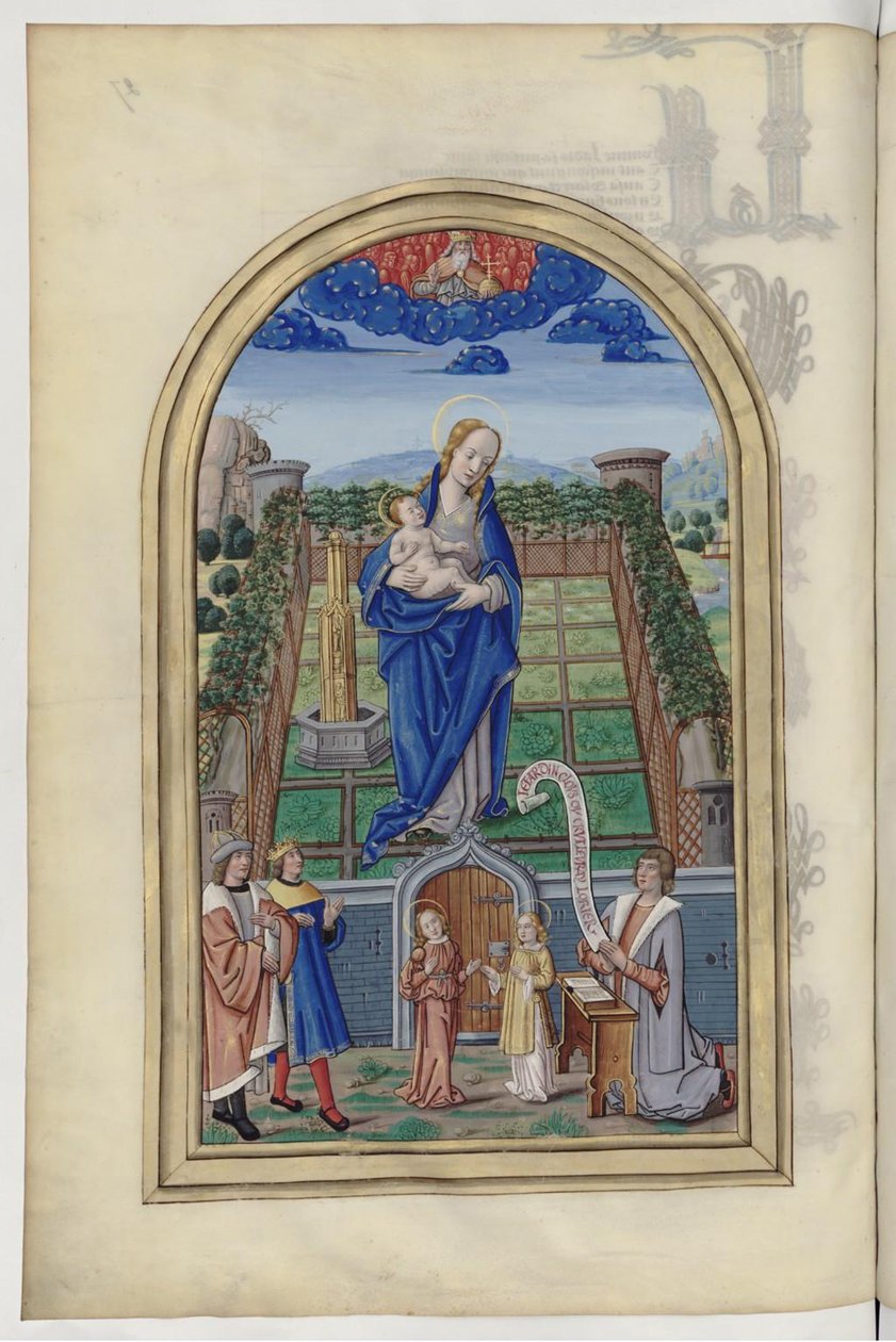 De Maagd Maria. Uit: Chants royaux en l