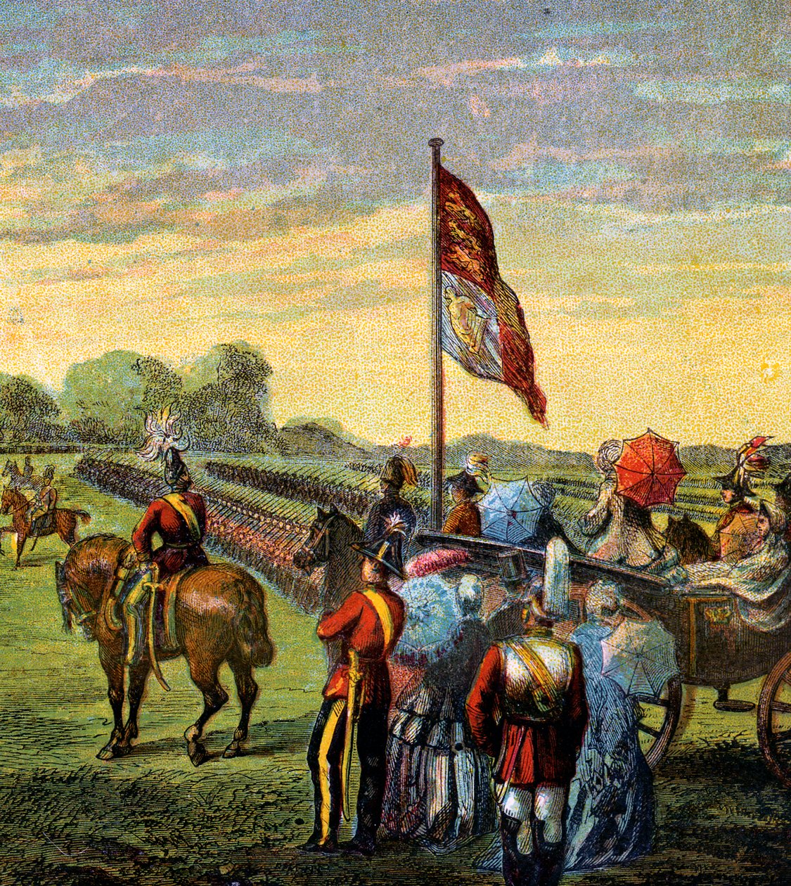 De vrijwilligersparade, c1850s door Unbekannt
