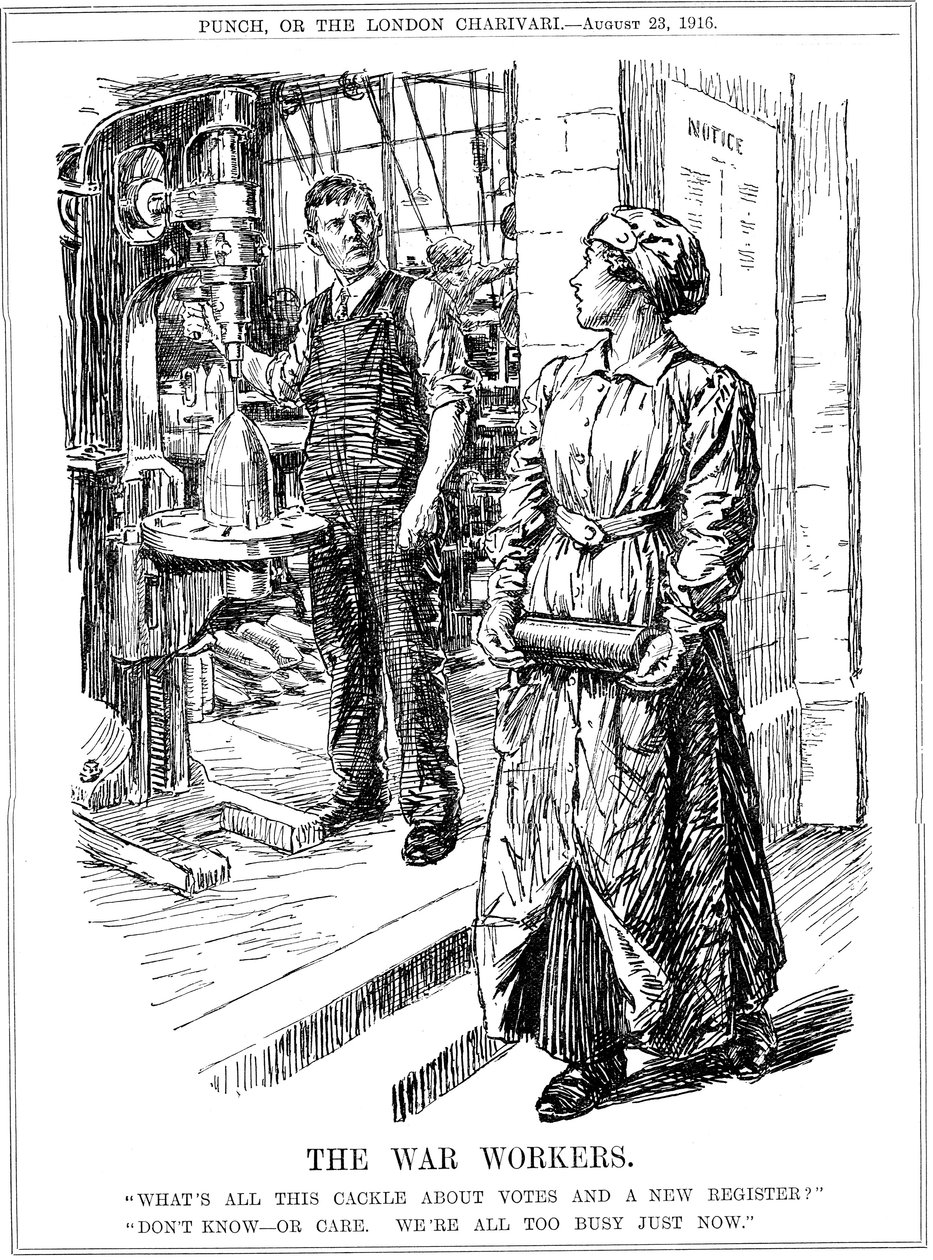 De oorlogswerkers, 1916 door Unbekannt