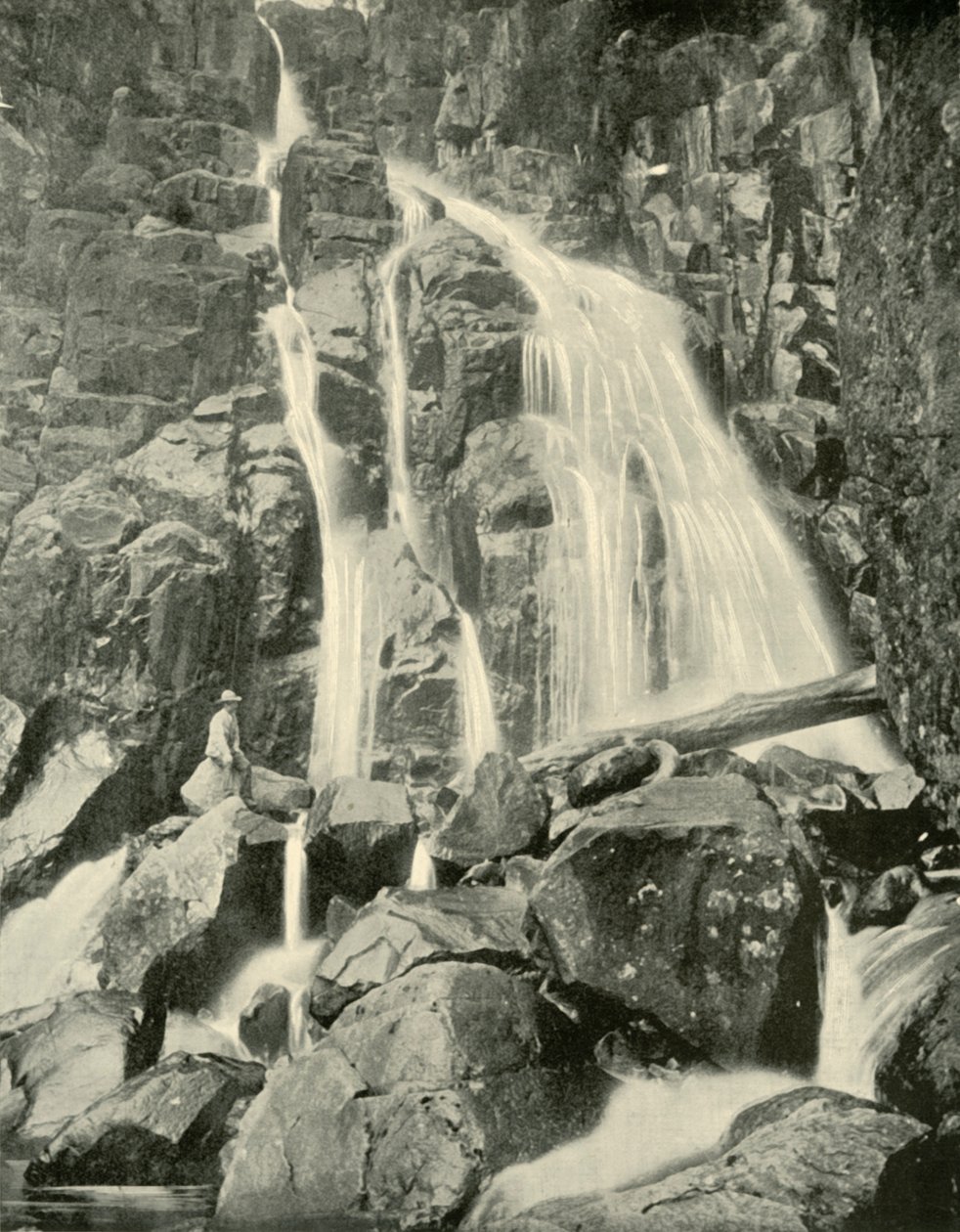 De Wellington Watervallen, Mount Wellington, 1901 door Unbekannt