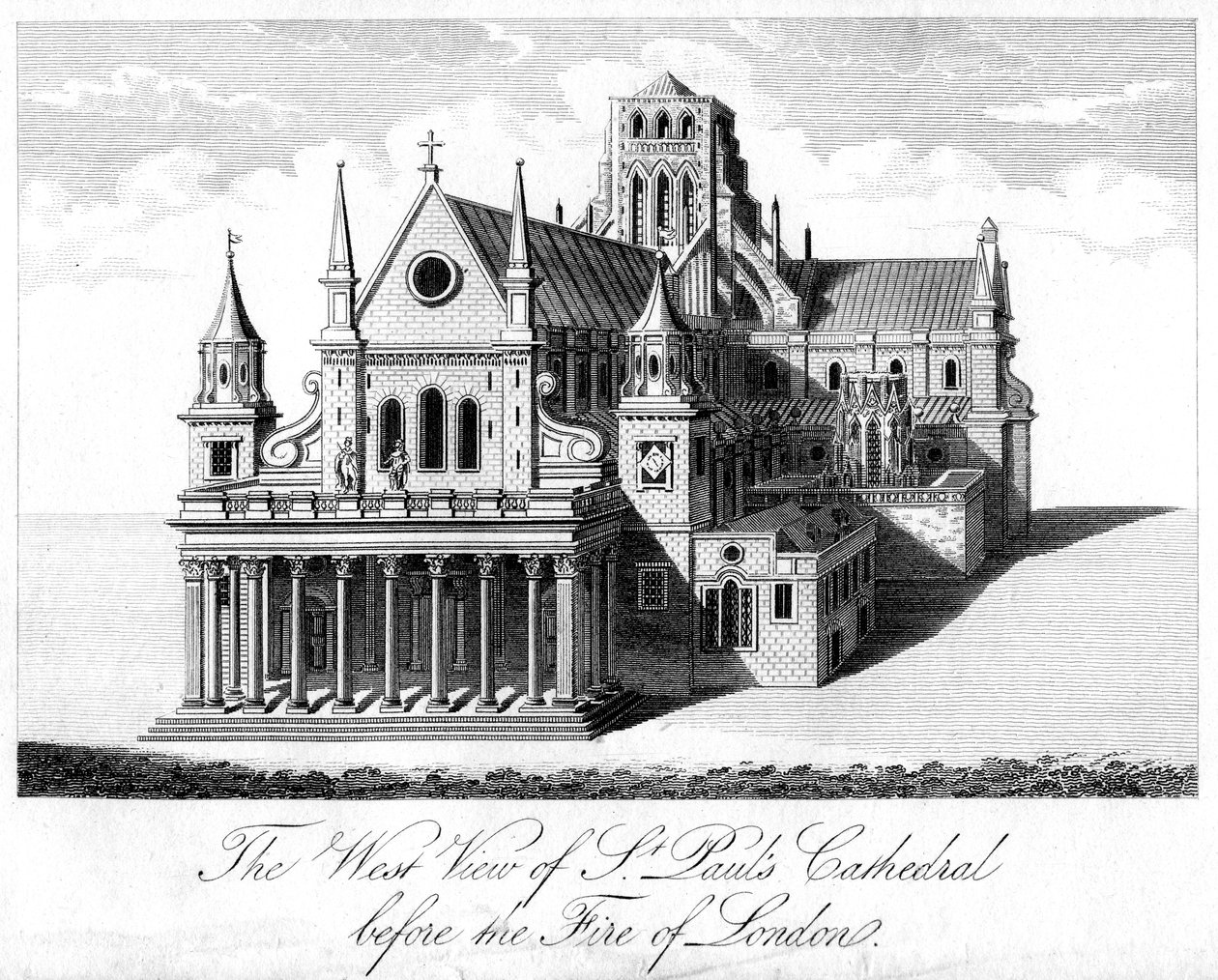 Het westelijke uitzicht van de St. Paul