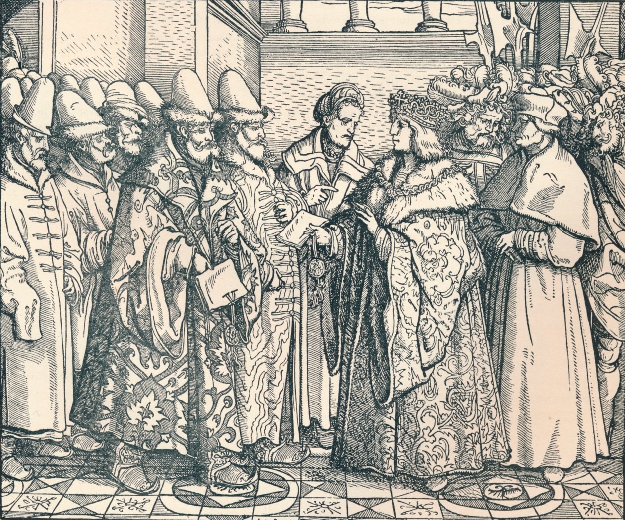 De Witte Russische Federatie met de keizer Max, ca. 1507, 1907 door Unbekannt
