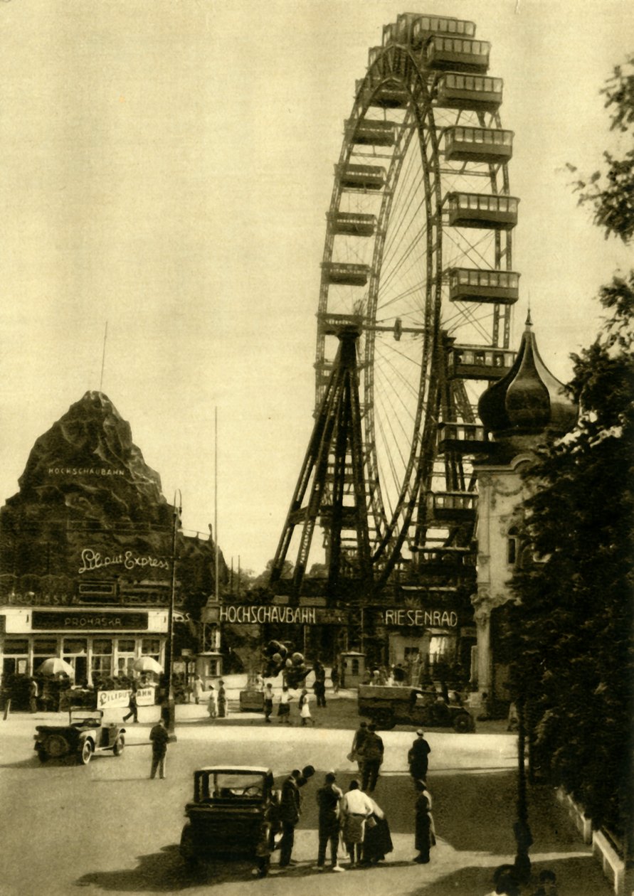 Het Wiener Riesenrad, Wenen, Oostenrijk, ca. 1935 door Unbekannt