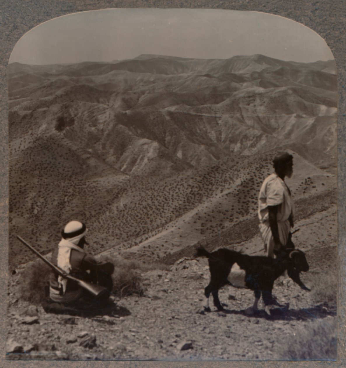 De wildernis van Judea en de plaats van de zondebok, c1900 door Unbekannt